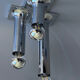 Space Age ceiling lights in chrome by Rolf Krüger for Staff Leuchten, A