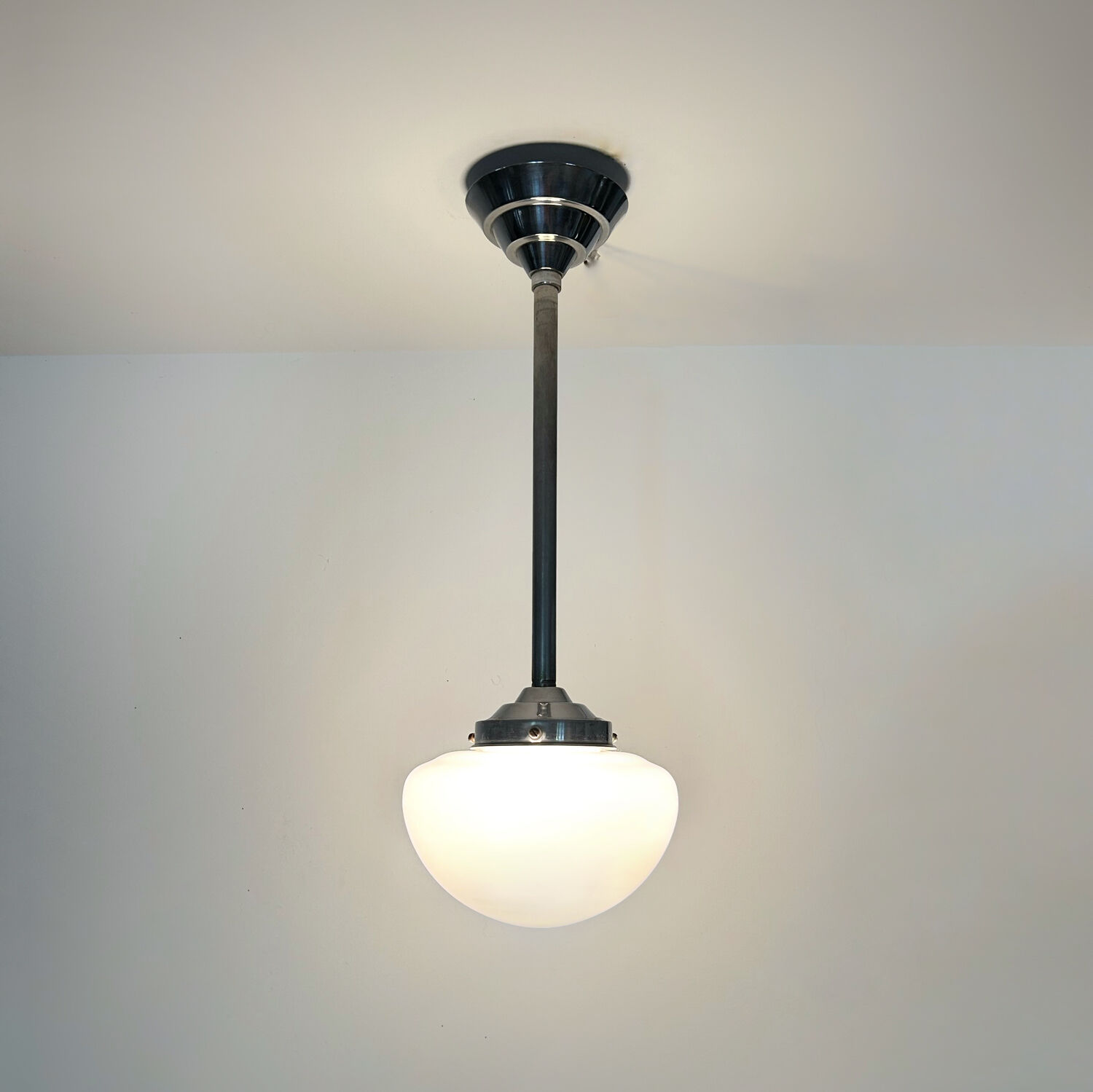 Art Deco opaline chandelier