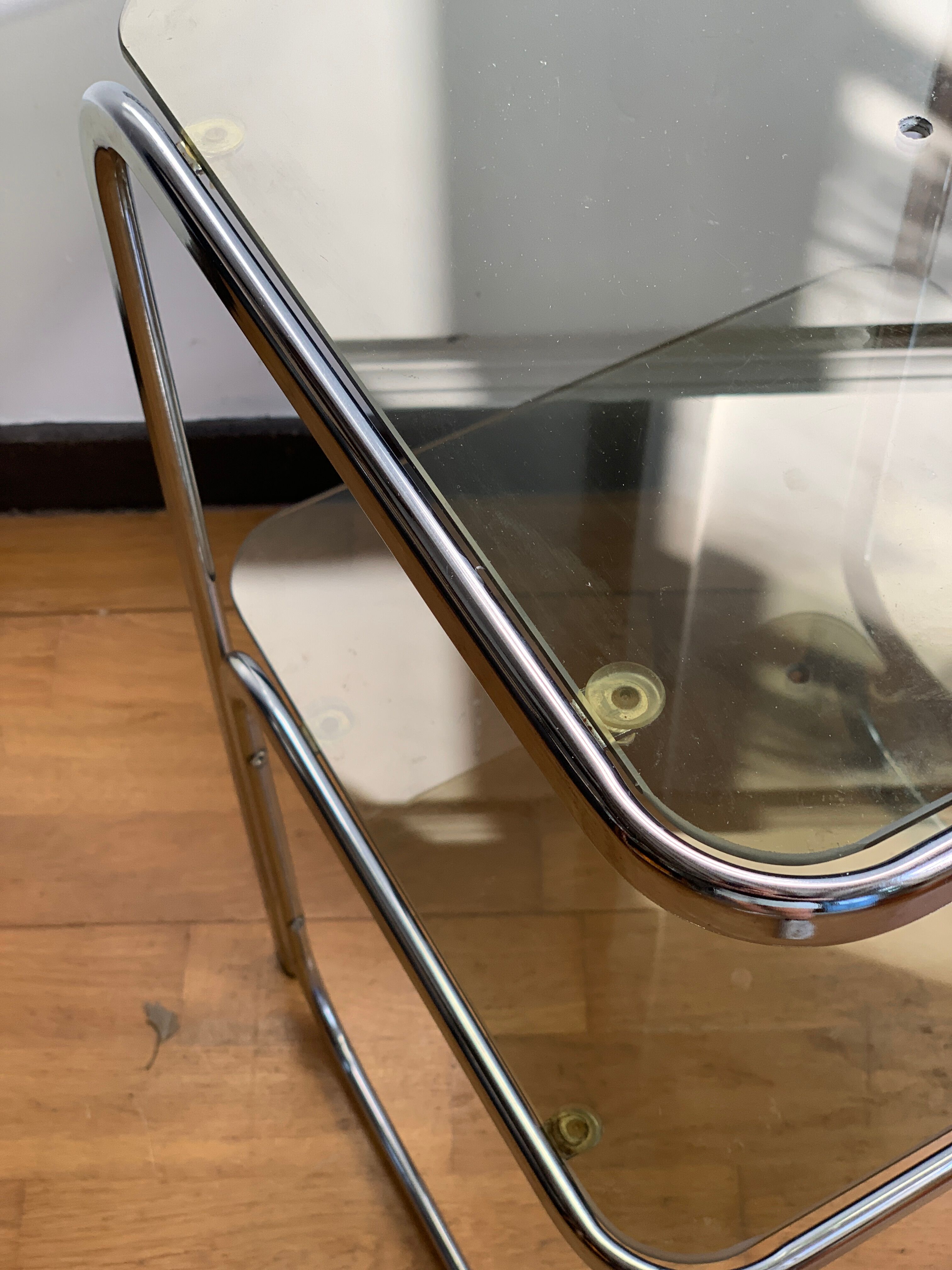 Chrome sofa end