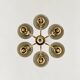 Chandelier en laiton par Hans Agne Jakobsson