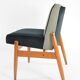 Black and white armchair without armrests