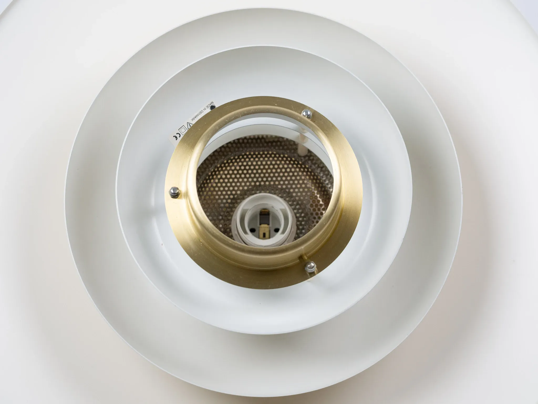 Danish vintage Verona pendant lamp by Kurt Wiborg, Jeka. 1980s