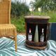 Small wooden canoe furniture, solid teak