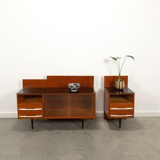Pozar vintage wooden bedside table set