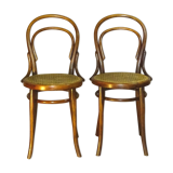 2 chairs Thonet n°14 1/2 canned, circa 1914