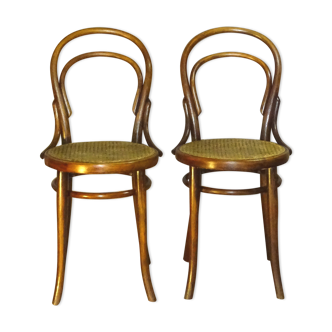 2 chairs Thonet n°14 1/2 canned, circa 1914