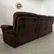 Ancien canapé vintage 3 place Airborne design français Cadestin velour