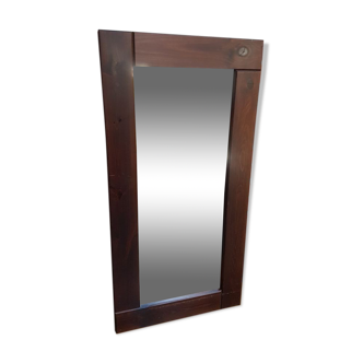 Wooden rectangle mirror