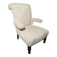 Napoleon III crapaud armchair with a reclined backrest