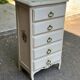 Commode Louis XV chiffonnier shabby chic relooké 1950