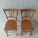 Pair of antique bistro chairs