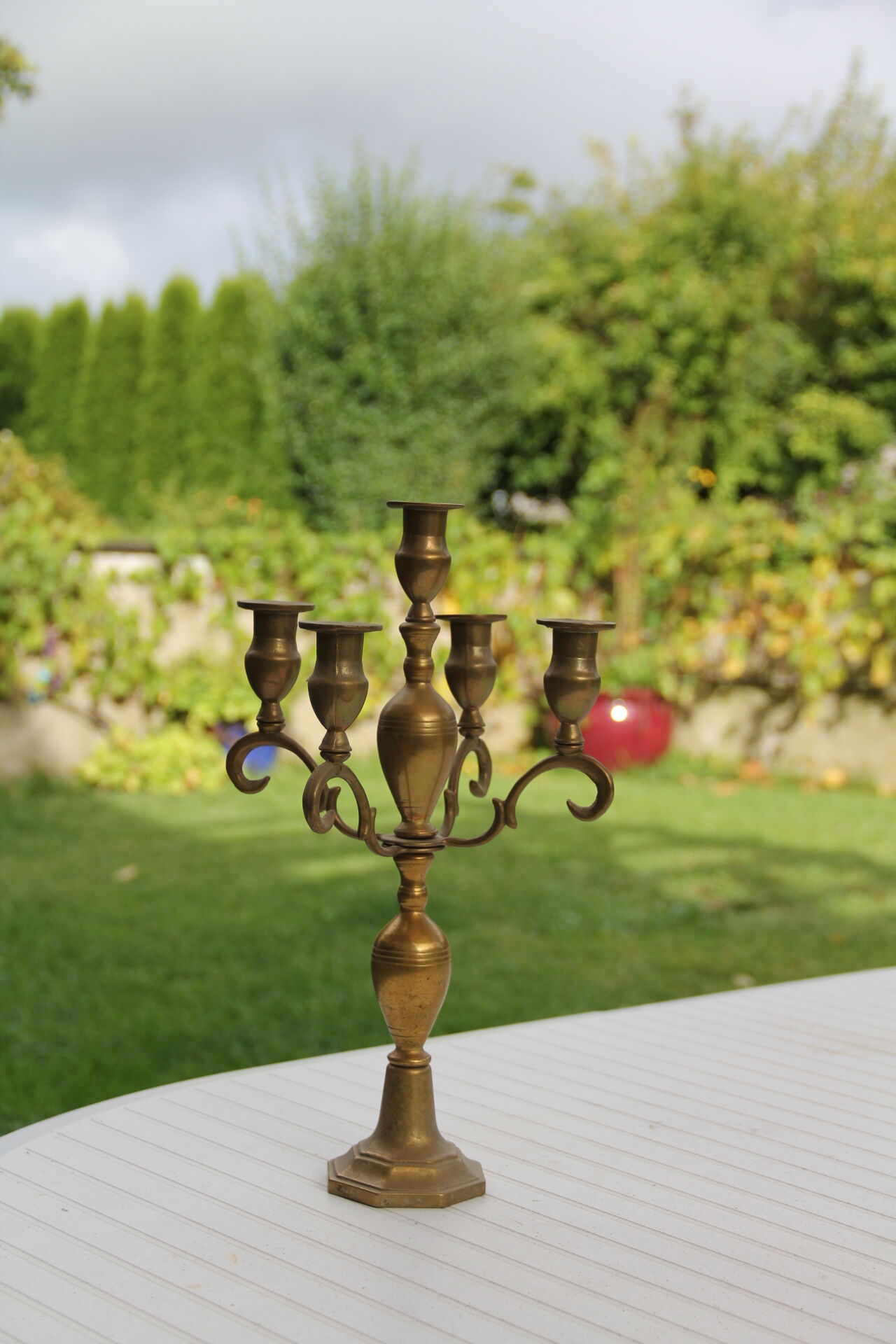 Bronze candlestick 5 candles