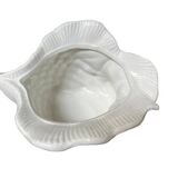 Shell-shaped ceramic vase