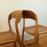 Pair of cannes chairs Baumann sleigh