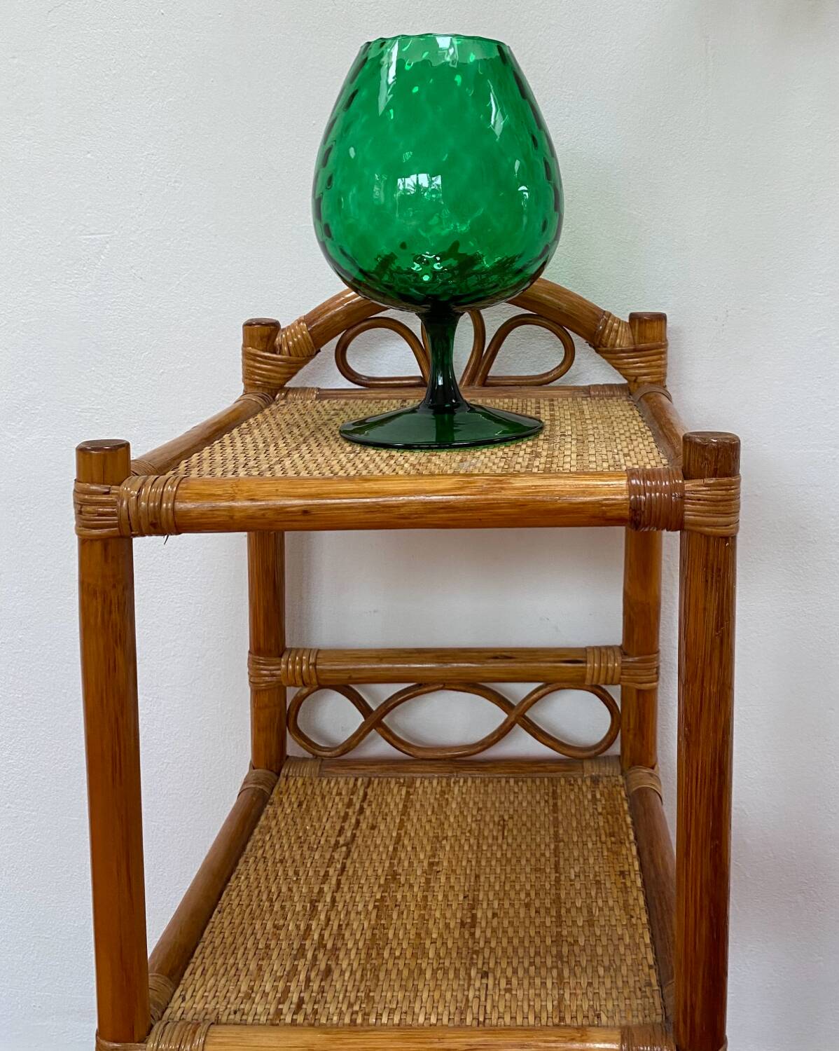 Bedside / Occasional furniture / Rattan and bamboo shelf