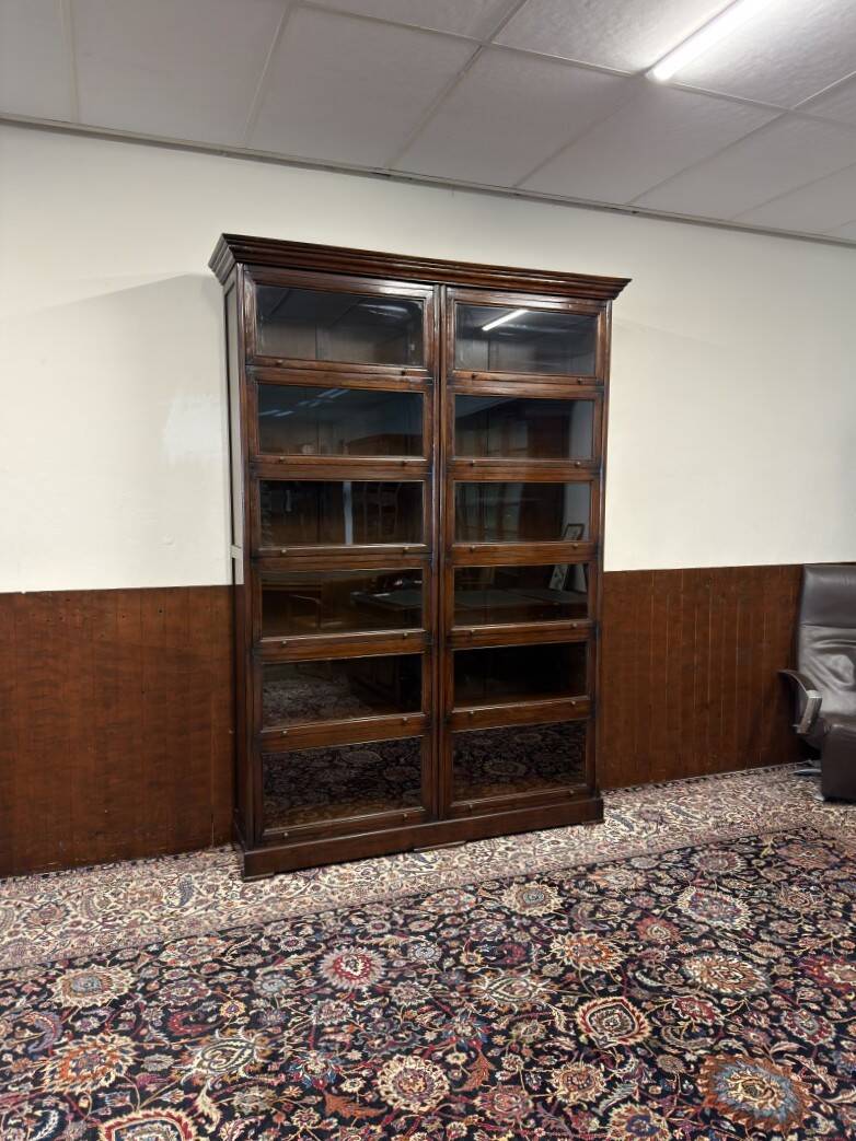 Double Classic English Globe Wernicke Bookcase