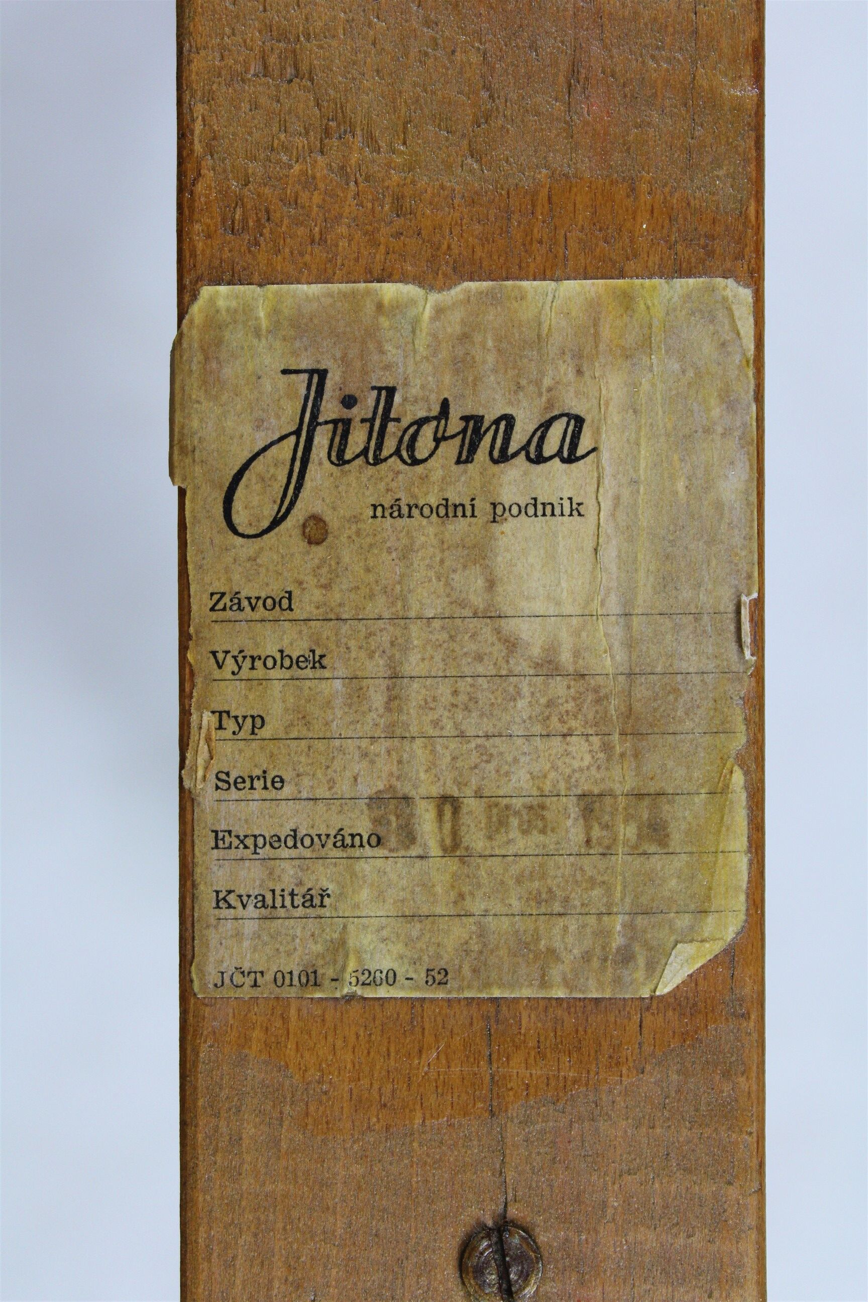 Ash & walnut dining chairs from Jitona Sobeslav, 1950