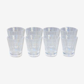 Eight Paloma Picasso crystal glasses for Villeroy and Boch