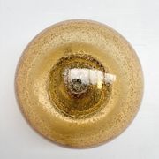 Ceiling or wall lamp in amber mushroom style, 1960s.