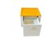 Side table/bar table/vintage yellow furniture on wheels