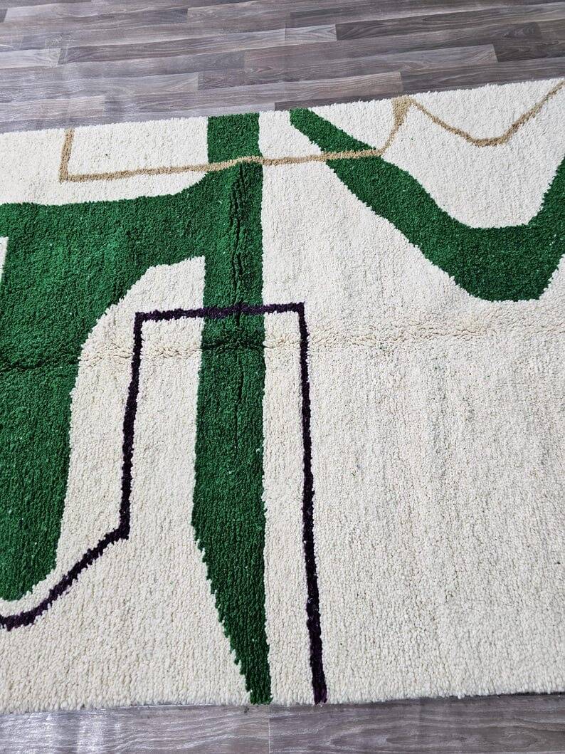 Berber rug made of natural wool, handwoven, size 250 x 250 cm.