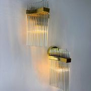 Paire de appliques murales Gaetano Sciolari pour Lightolier, Italie, vers 1970