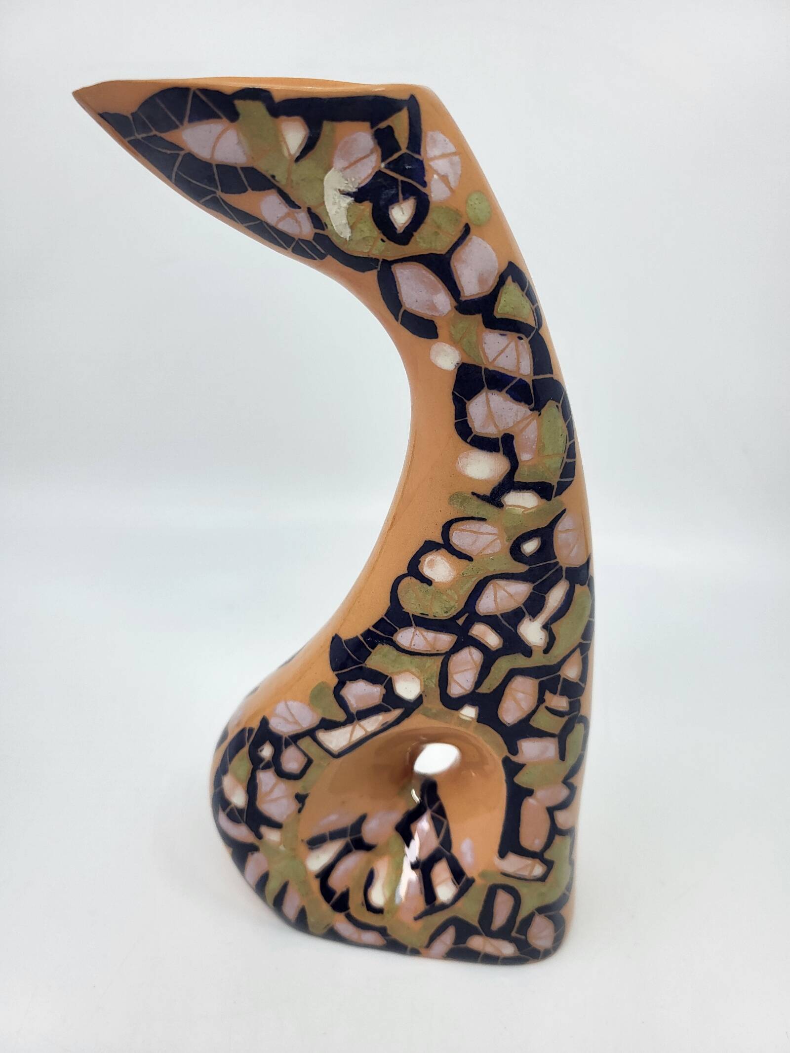 Vase soliflore vintage en céramique par Gabrielle Mackiewicz, France, 1960