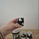 Set of 4 Mondrian design mugs
