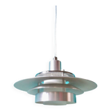 Small suspension in aluminum and opaline. Sweden 2000