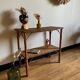 Vintage rattan shelf, console