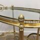 Oval brass trolley from Maison Baguès.