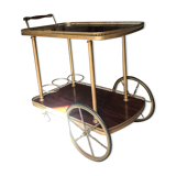 Rolling service wood and brass