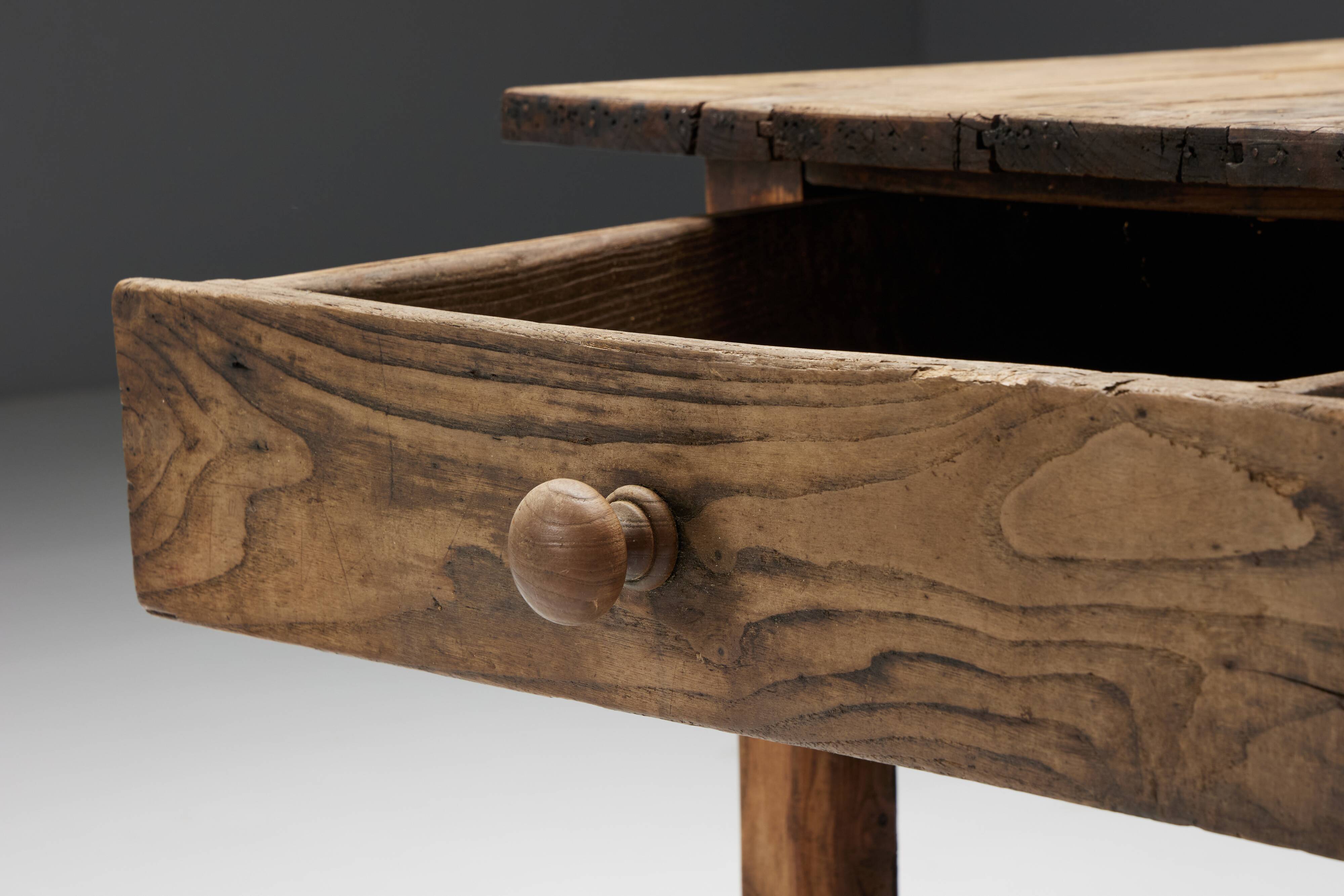 Travail Populaire Dining Table, France, 19th Century