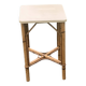 Vintage rattan and wicker side table, bedside table, side table