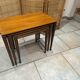 Vintage Scandinavian nesting coffee table in solid teak