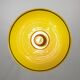 Mid-Century Italian Yellow Glass and Brass Pendant Lamp