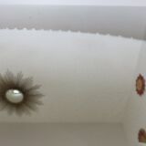 Beveled oval mirror 50s 60s 40x20cm