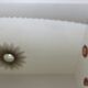 Beveled oval mirror 50s 60s 40x20cm