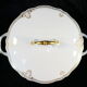 Soupière ronde en porcelaine de Limoges Giraud doré peint a la main