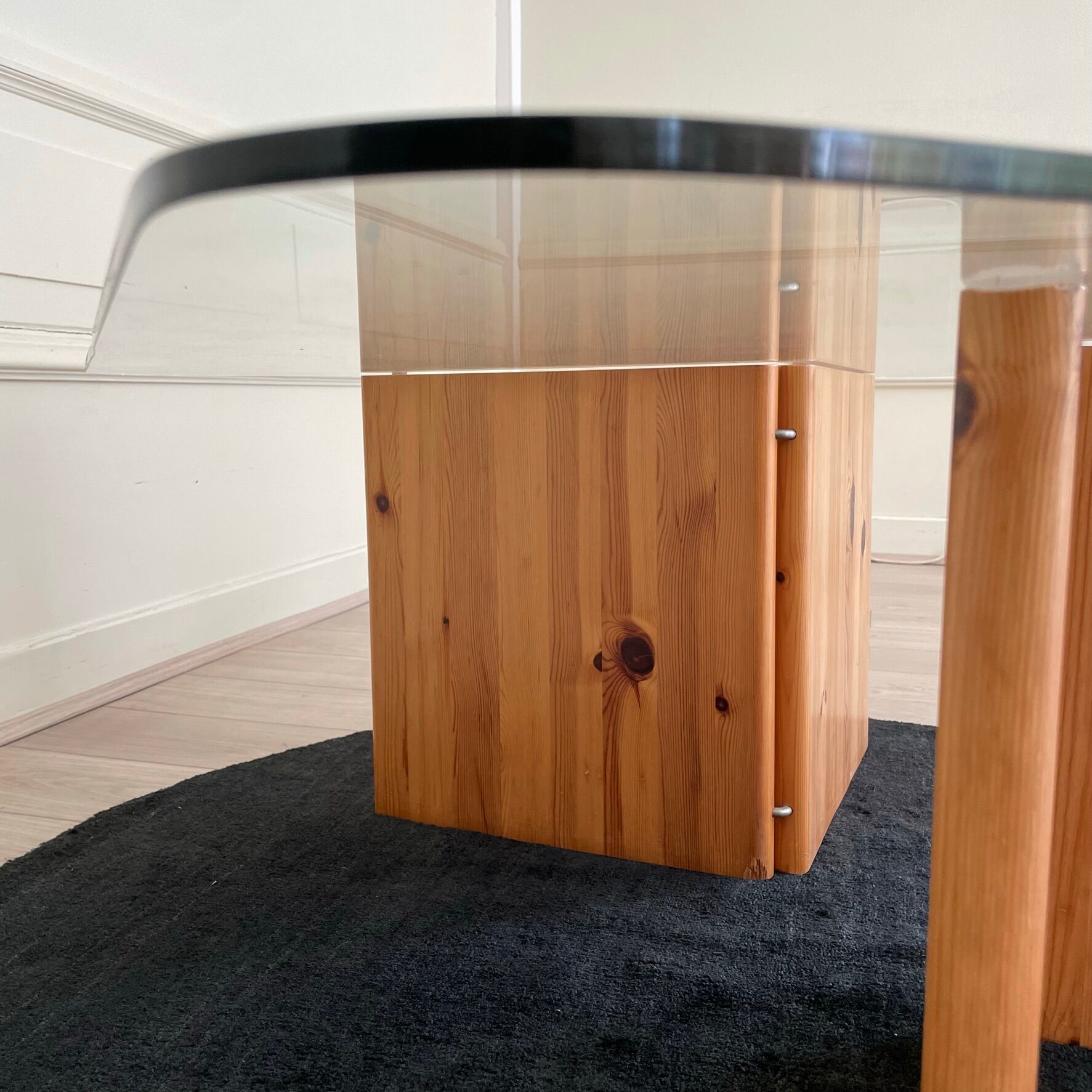 Coffee table "lagun", square model, sweden, ikea 1980