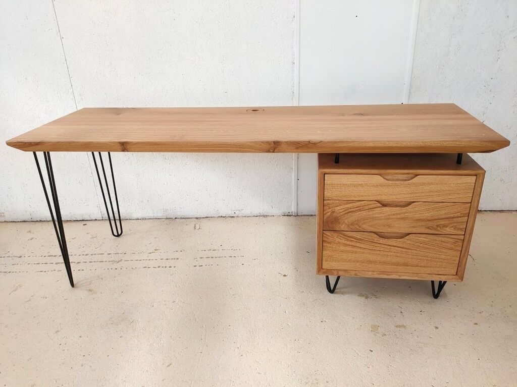Solid oak desk