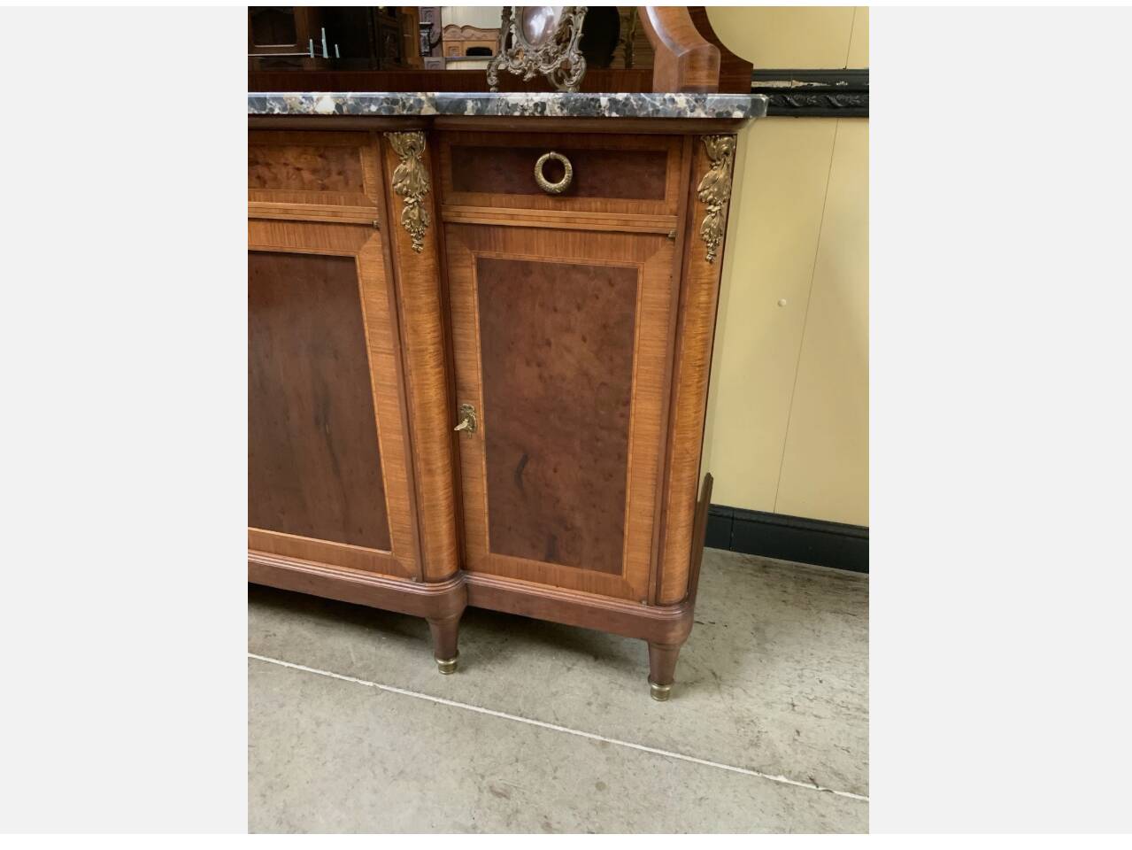 Antique Art Nouveau sideboard, display cabinet, sideboard - Bronze
