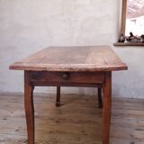 Table Louis XV XVIIIth, a drawer, old