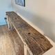 Ancien établi de menuisier – Console en bois massif