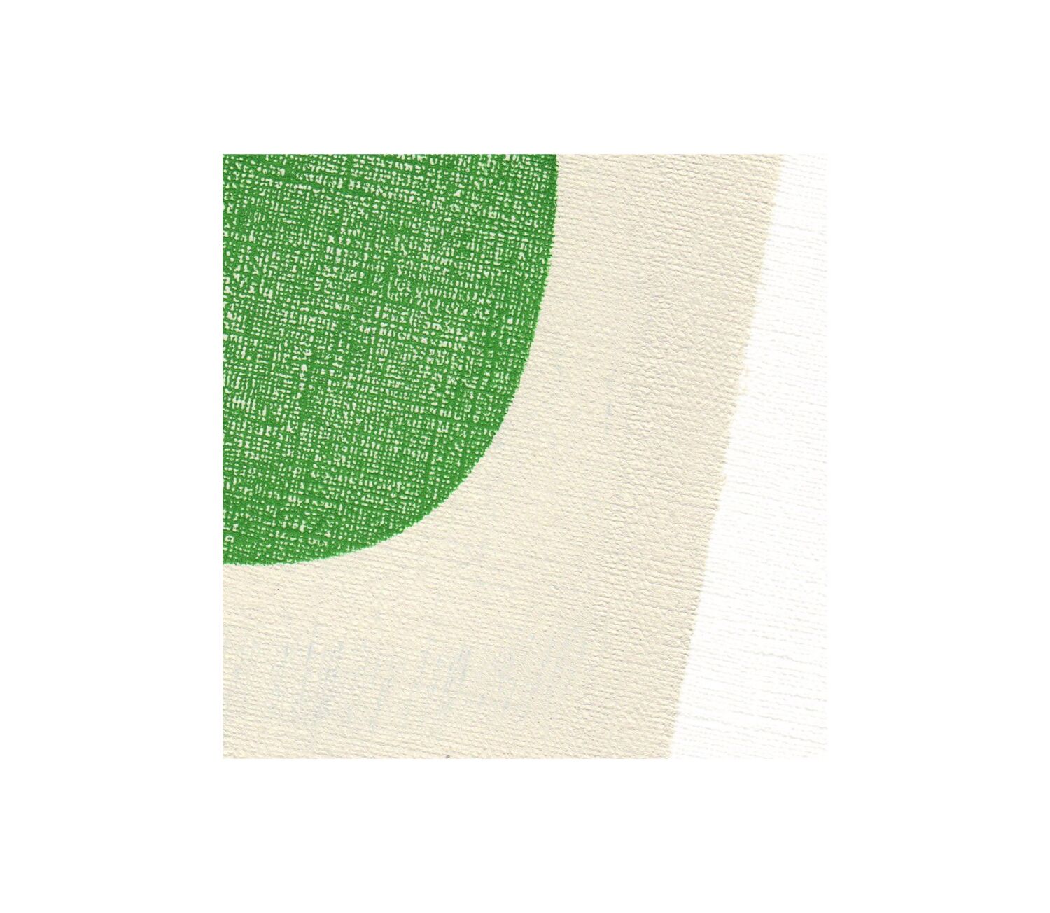 Abstract painting on paper - Twin - emerald green - signed Eawy