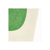 Abstract painting on paper - Twin - emerald green - signed Eawy