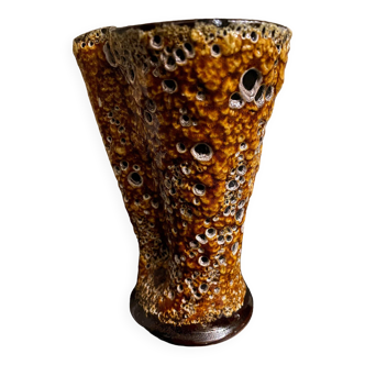 Vase terre cuite émaillée art déco