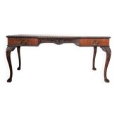 Late 19th/Early 20th Century Edwardian Desk with Lion Paw Feet