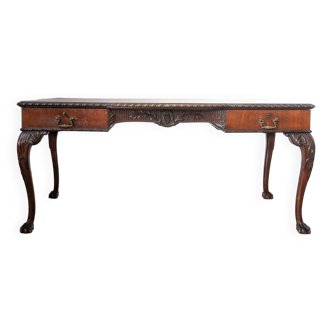 Late 19th/Early 20th Century Edwardian Desk with Lion Paw Feet