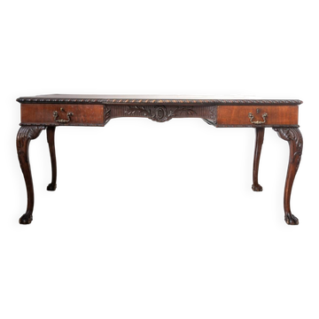 Late 19th/Early 20th Century Edwardian Desk with Lion Paw Feet